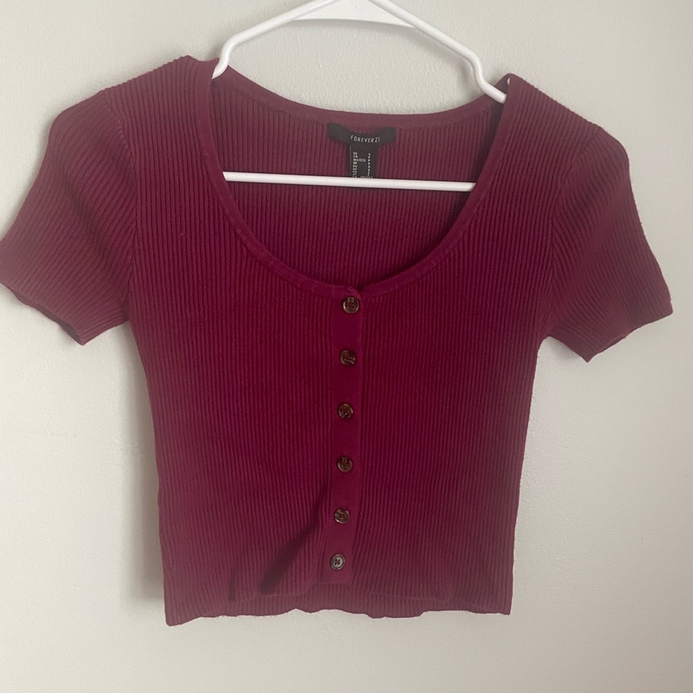 Forever 21 Short Sleeve Sweater Top